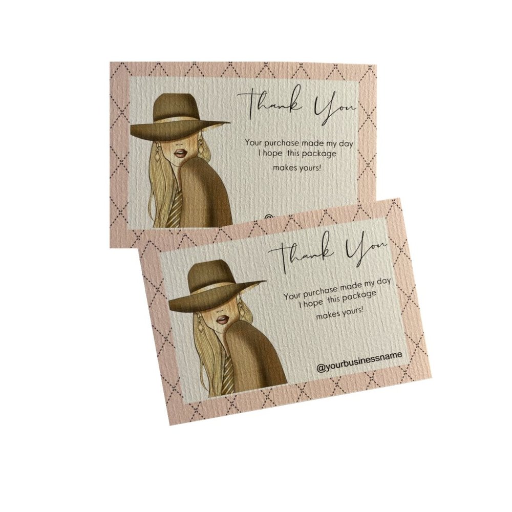 Sexy Woman Customizable Thank You Card